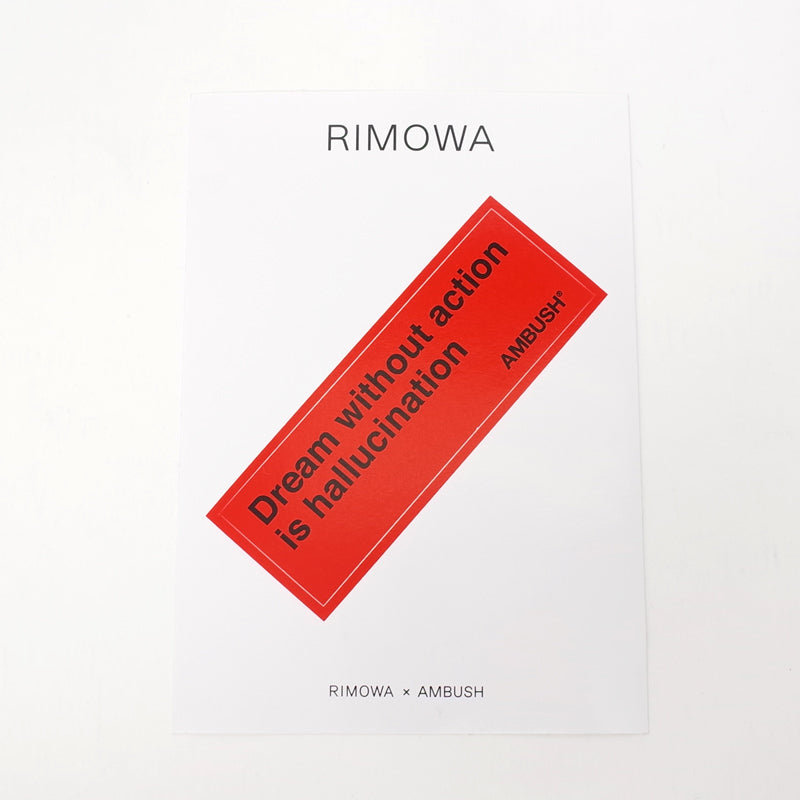 RIMOWA ステッカー Dream Without Action – リモワ(RIMOWA)専門通販