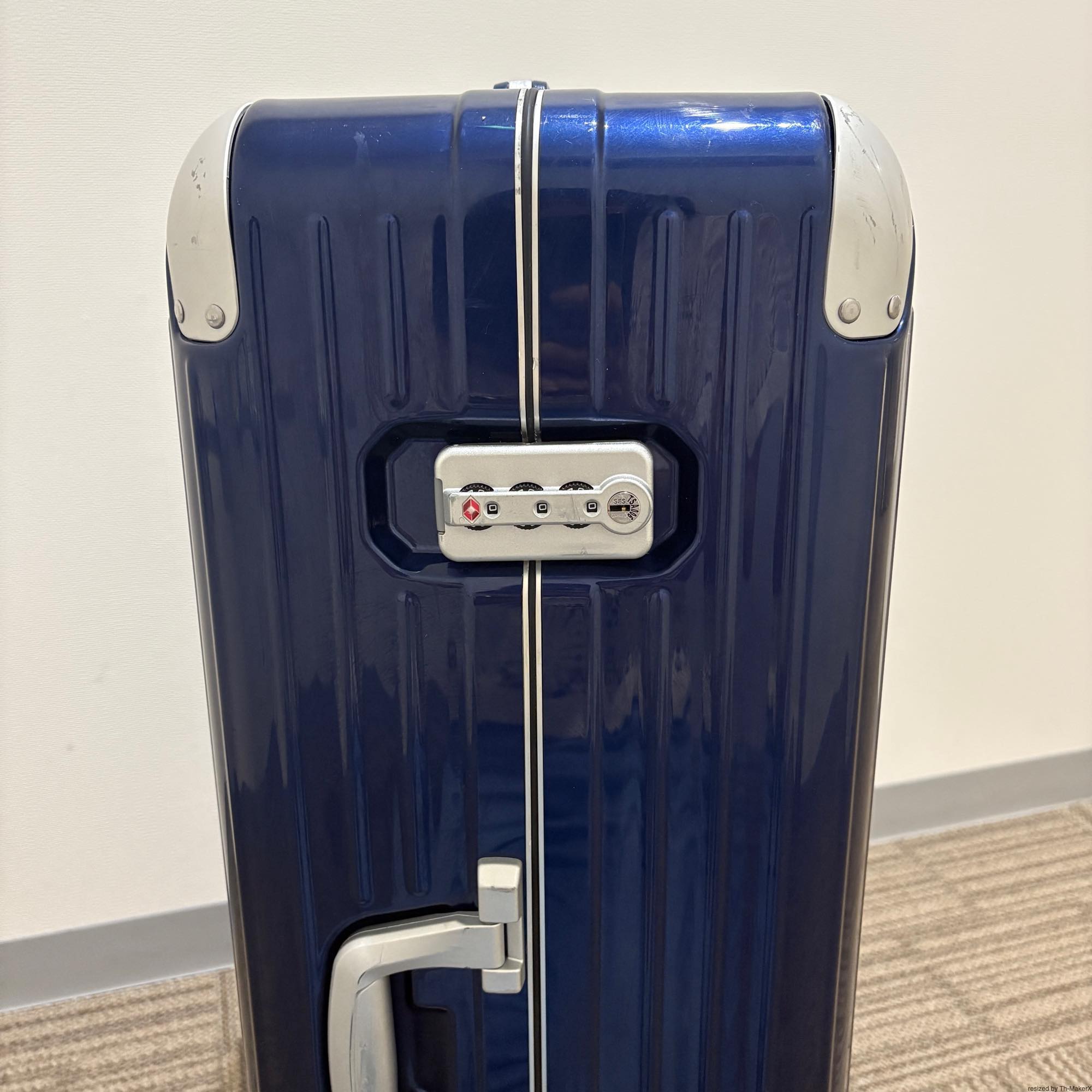 リモワ ハイブリッド 883.73.60.4 チェックインL マットブルー 中古美品 84L
