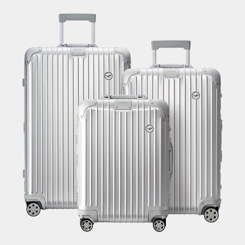 リモワのオリジナルシリーズのアルミニウム製スーツケース オリジナル ルフトハンザエディション Check-In L シルバー 86L 在庫