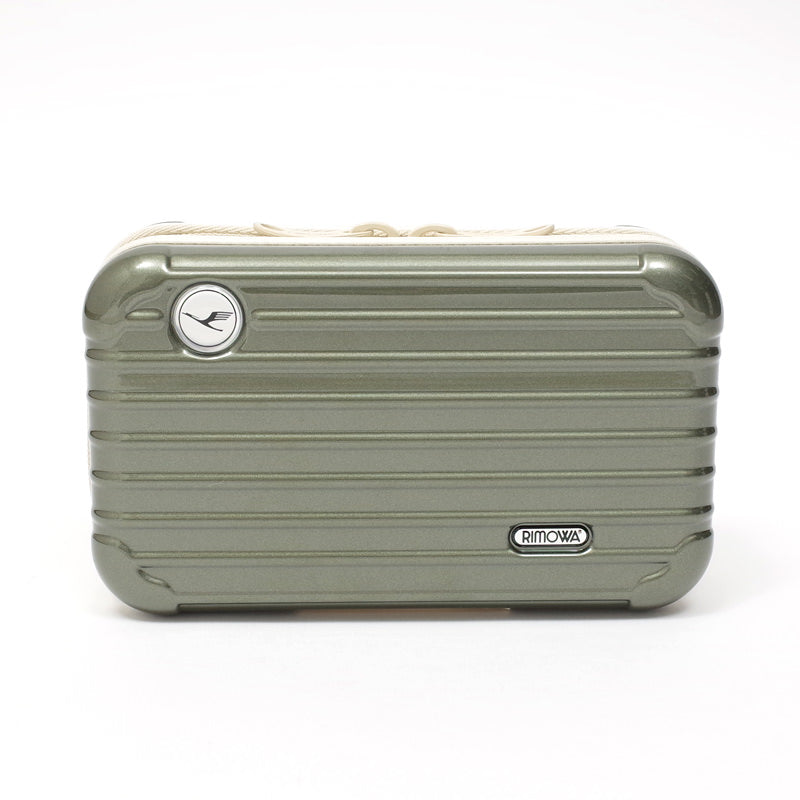 未使用リモワ RIMOWA アメニティポーチ　ルフトハンザ航空　ファーストクラス ルフトハンザ航空限定 アメニティケース 在庫商品 オリーブグリーン