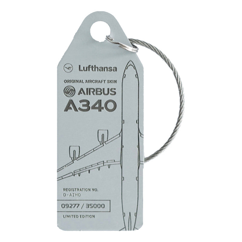 240様、専用出品 Lufthansa Upcycling Collection A340-600 フライトタグ グレー